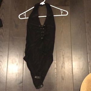 black bodysuit